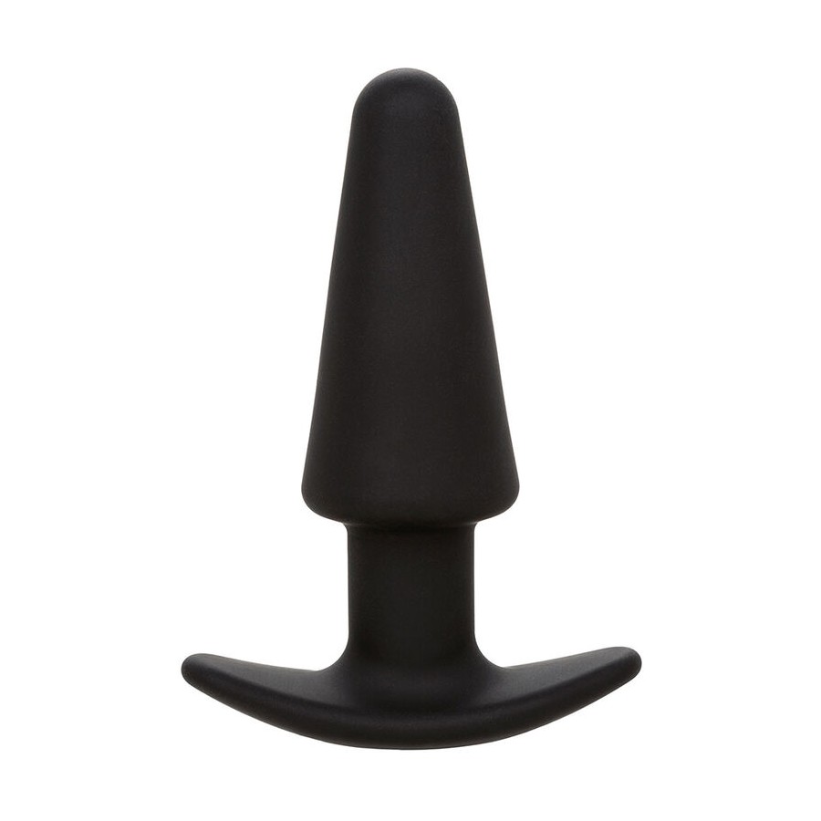 CALEXOTICS - ROCK BOTTOM TAPPO ANALE CONICO 10 VIBRAZIONI SILICONE NERO